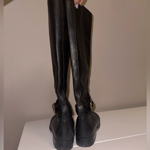 Tory Burch Women's Brooke Buckle Tall Riding Boots Black - Picture 5 of 7